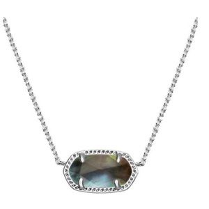 Kendra Scott Elisa Necklace Black Pearl NWOT